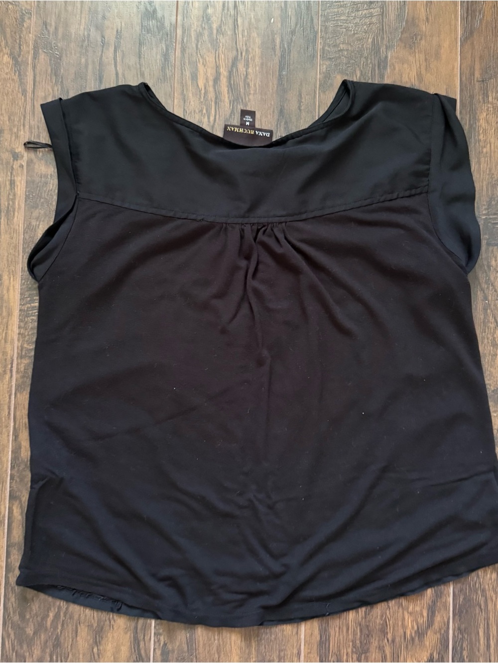 Dana Buchman Medium Black Lace Sleeveless Blouse - Picture 2 of 7